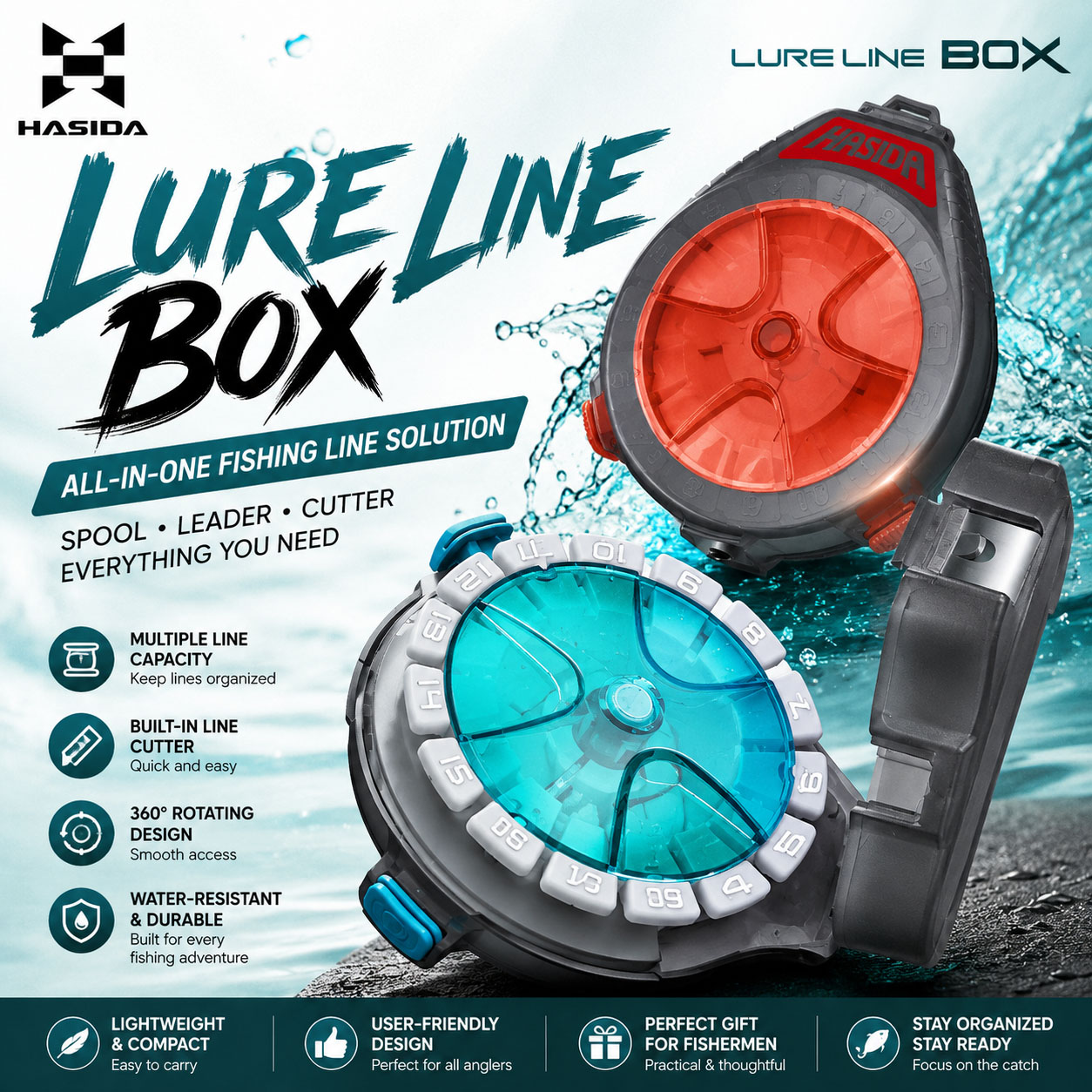 Fishing Line Box - Caja de Pesca HASIDA Sub Line