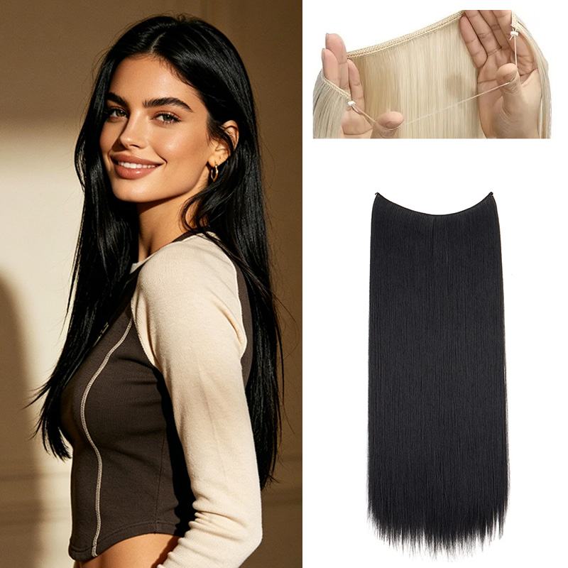 Tippet Line - Extensiones de Cabello Sintético Liso de