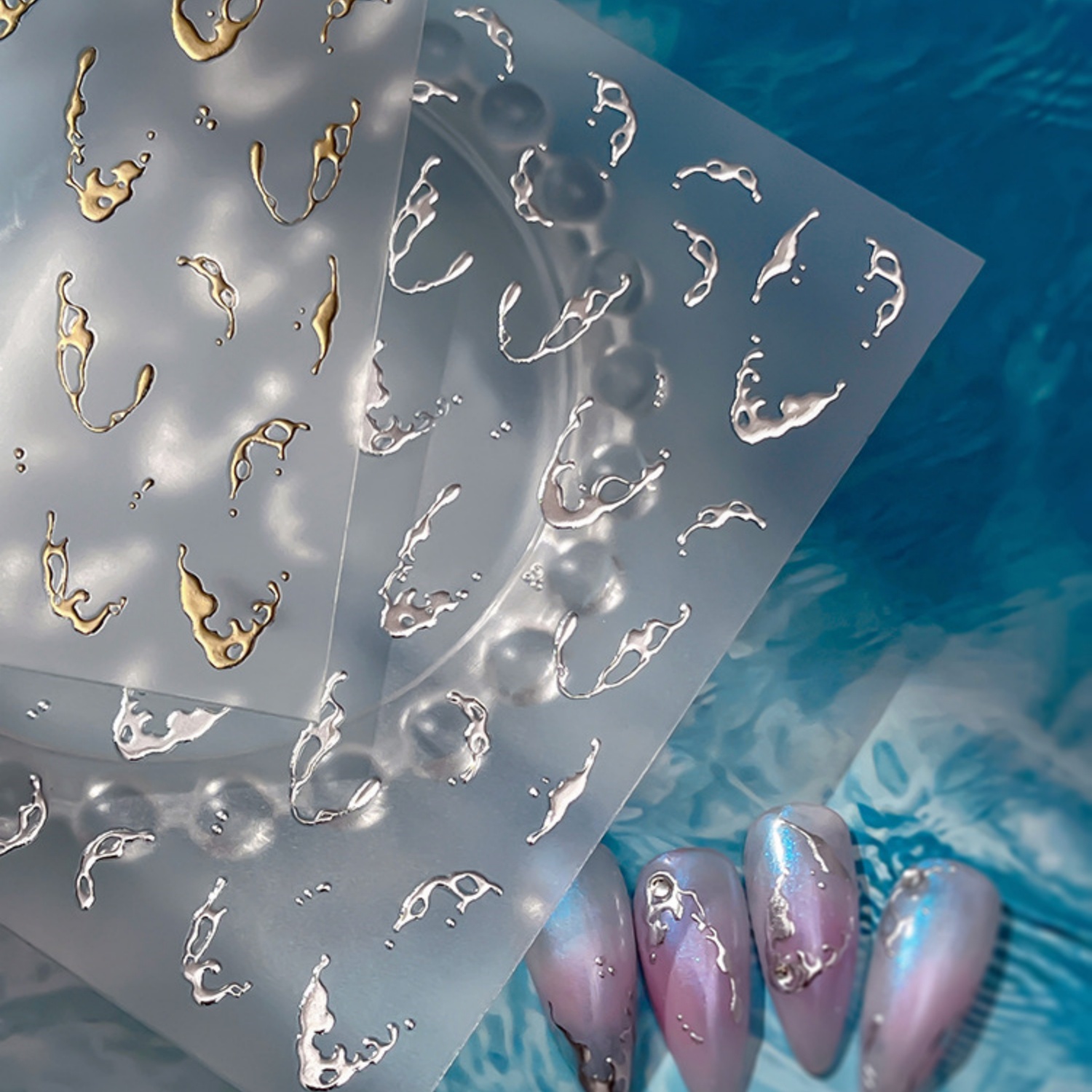 Pegatinas 5D para Uñas con Dis - Freshwater Line reseña y precio