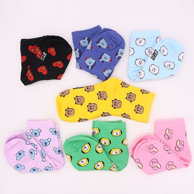 Calcetines Kawaii BT21 de dibu - Tippet Line reseña y precio