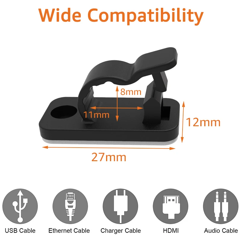 Clips organizadores de cables, - Tippet Line reseña y precio