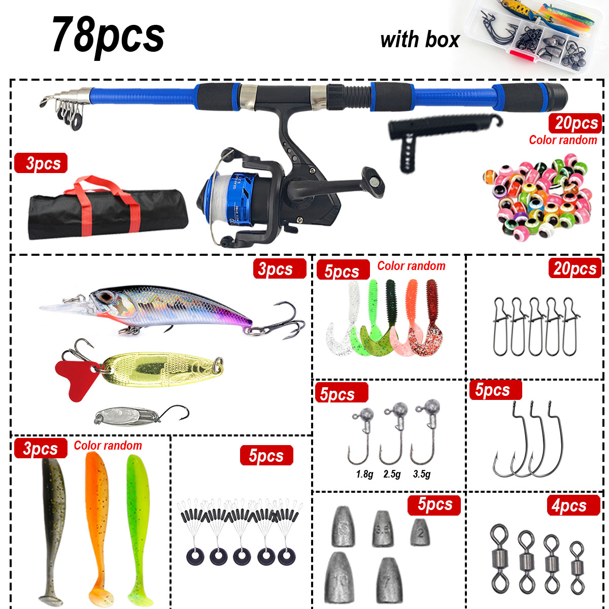 Combo de Caña de Pescar Telesc - Freshwater Line reseña y precio