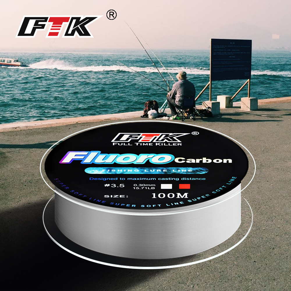 Línea de pesca con revestimien - Fluorocarbon Line reseña y precio