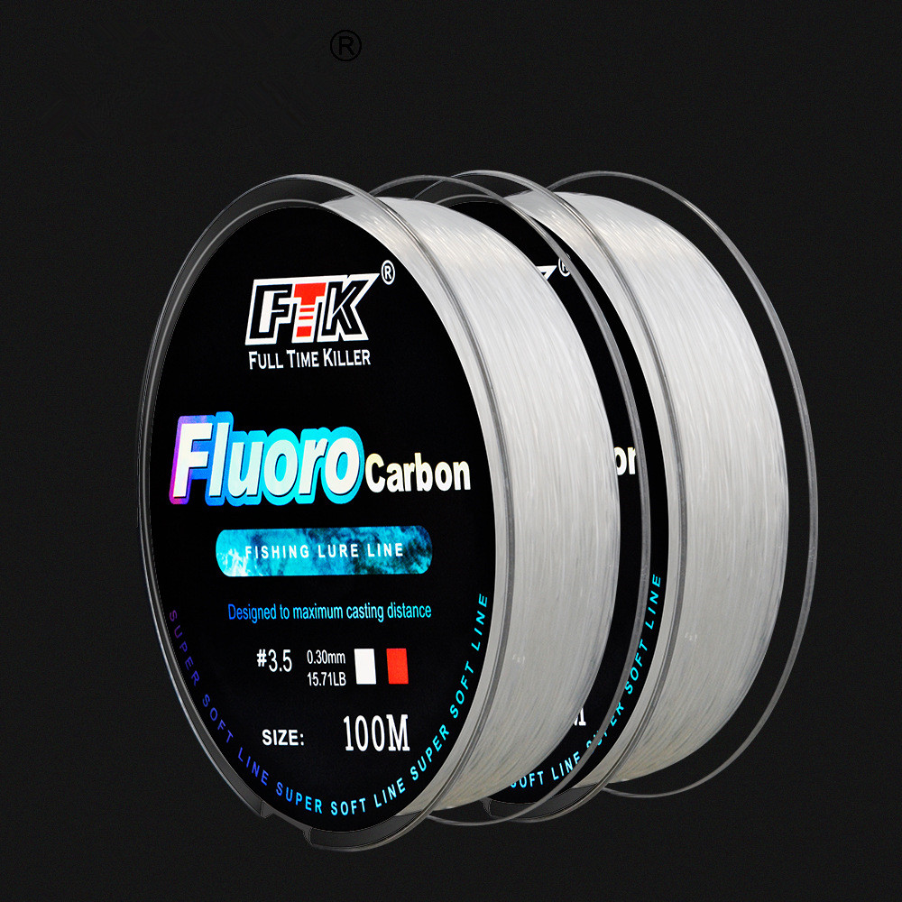 Línea de pesca con cebo de flu - Fluorocarbon Line reseña y precio